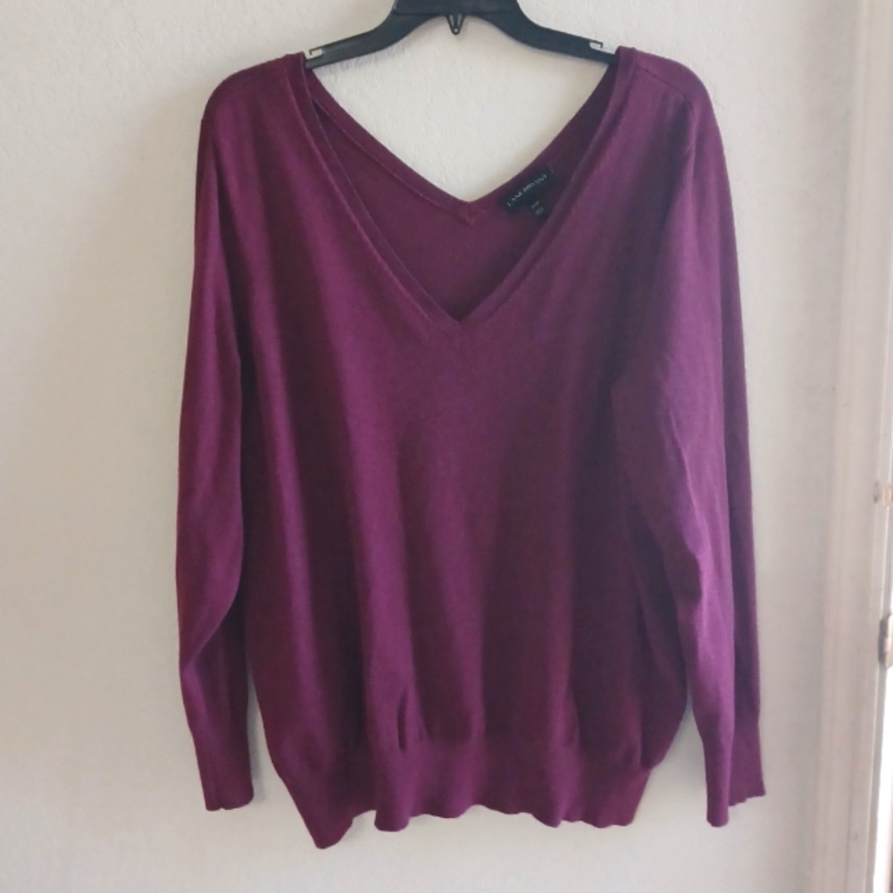 Lane Bryant maroon sweater